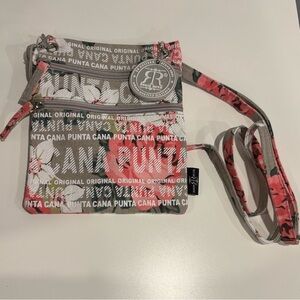 Robin Ruth Original Punta Cana Crossbody Small Canvas Bag, 2 Zippered Pockets